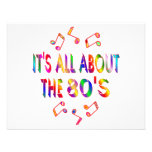 About the 80s personalized invitations