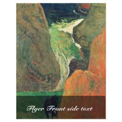 About The Abyss By Gauguin Paul (Best Quality) Custom Flyer by Artcollection