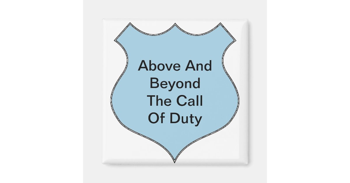 above and beyond the call of duty 2 inch square magnet above and beyond the call of duty