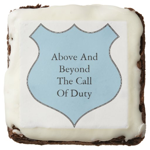 above and beyond the call of duty brownies brownie zazzle above and beyond the call of duty