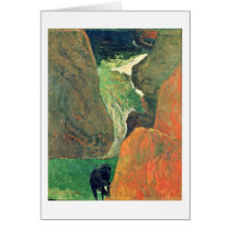 Above The Abyss By Paul Gauguin Greeting Cards
