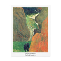 Above The Abyss By Paul Gauguin Post Cards