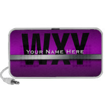 Above the Bar Purple Doodle Speaker speakers