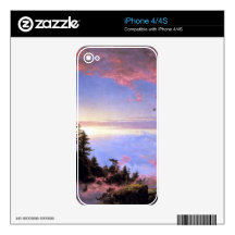 Above the clouds at sunrise by Frederick  Church Skins For The iPhone 4