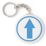 Above the influence - Light Blue Keychain
