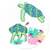 Above the rest sea turtle stickers