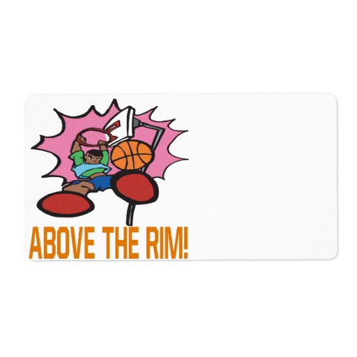 Above The Rim Personalized Shipping Labels