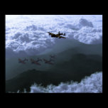 Above the sea of clouds Lancaster Bombers posters