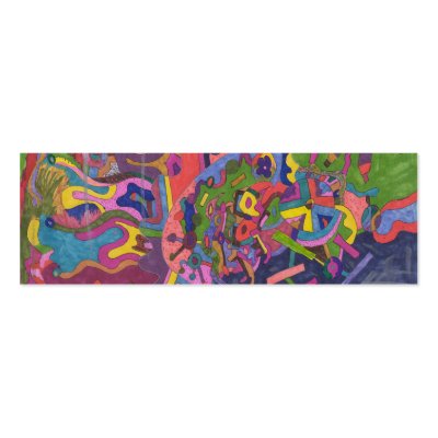 "Above the Storm" Abstract Art Bookmark Business Card Templates by RLMdesignes