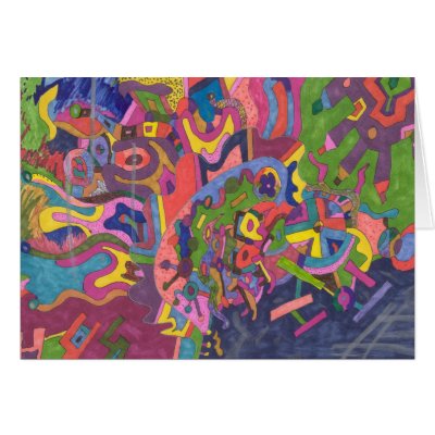 "Above the storm" Abstract Art Card by RLMdesignes
