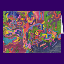 "Above the storm" Abstract Art cards