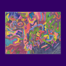 "Above the Storm" Abstract Art postcards