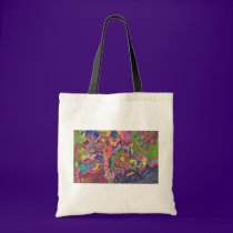 Above the Storm, original abstract art bags