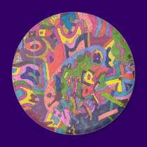 Above the Storm, original abstract art magnets