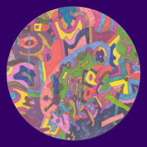 Above the Storm, original abstract art stickers