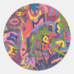 Above the Storm, original abstract art Stickers