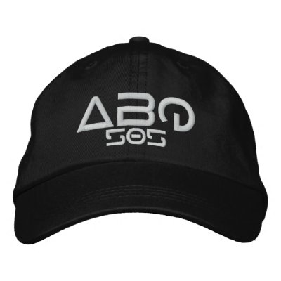 ABQ 505 EMBROIDERED BASEBALL CAP ABQ 505 EMBROIDERED BASEBALL CAP