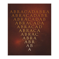Abracadabra Wrapped Canvas Print canvas prints