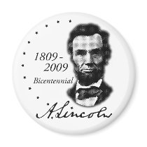 Abraham (Abe) Lincoln Bicentennial magnets