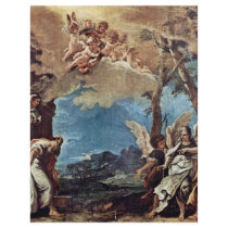Abraham And The Three Angels,  By Ricci Sebastiano Custom Flyer