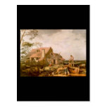 Abraham Bloemaert Landscape With Peasants Resting Post Cards