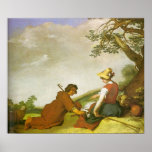 Abraham Bloemaert Shepherd And Shepherdess Print