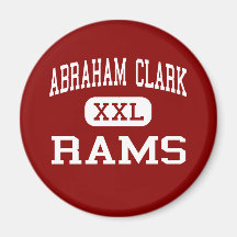 Abraham Clark - Rams - High - Roselle New Jersey Fridge Magnets