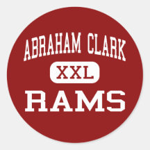Abraham Clark - Rams - High - Roselle New Jersey Sticker