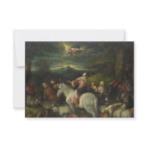 Abraham Departs Out of Haran by Francesco Bassano Personalized Invitations