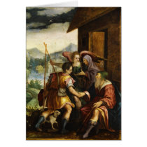 Abraham Dismisses his Son Ishmael by Jan Soens Greeting Cards
