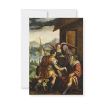 Abraham Dismisses his Son Ishmael by Jan Soens Custom Invitations
