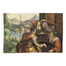 Abraham Dismisses his Son Ishmael by Jan Soens Towels