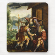 Abraham Dismisses his Son Ishmael by Jan Soens Mouse Pads