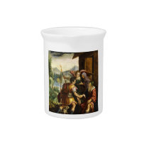 Abraham Dismisses his Son Ishmael by Jan Soens Beverage Pitcher