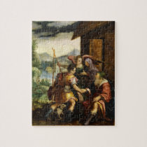 Abraham Dismisses his Son Ishmael by Jan Soens Jigsaw Puzzles