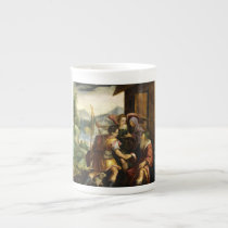 Abraham Dismisses his Son Ishmael by Jan Soens Bone China Mugs
