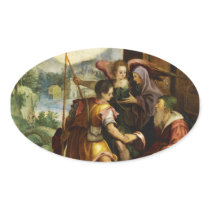 Abraham Dismisses his Son Ishmael by Jan Soens Stickers