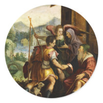 Abraham Dismisses his Son Ishmael by Jan Soens Stickers