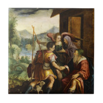 Abraham Dismisses his Son Ishmael by Jan Soens Ceramic Tiles