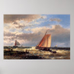 Abraham Hulk Snr A Choppy Estuary Poster
