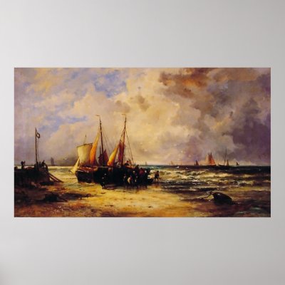 Abraham Hulk Snr Coming Ashore Posters by art_world