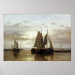Abraham Hulk Snr Fishing In A Calm Print