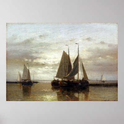 Abraham Hulk Snr Fishing In A Calm Print by art_world