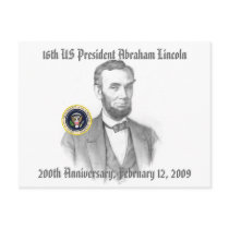Abraham Lincoln 200th Anniversary Commemorative postcards