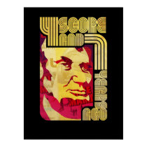 Abraham Lincoln 4 Score Typographic Design Print