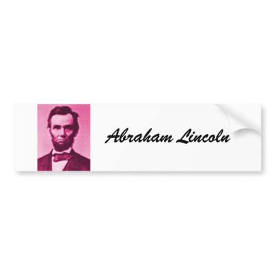 abraham-lincoln, Abraham Lincoln Bumper sticker by WaffleOfDoom
