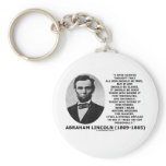 Abraham Lincoln All Men Should Be Free Slavery Key Chain