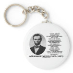Abraham Lincoln All Men Should Be Free Slavery Key Chains
