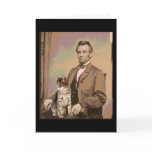 Abraham Lincoln and his Cat Dixie Card