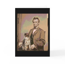 Abraham Lincoln and his Cat Dixie cards by GotCats Abraham Lincoln and his Cat Dixie cards